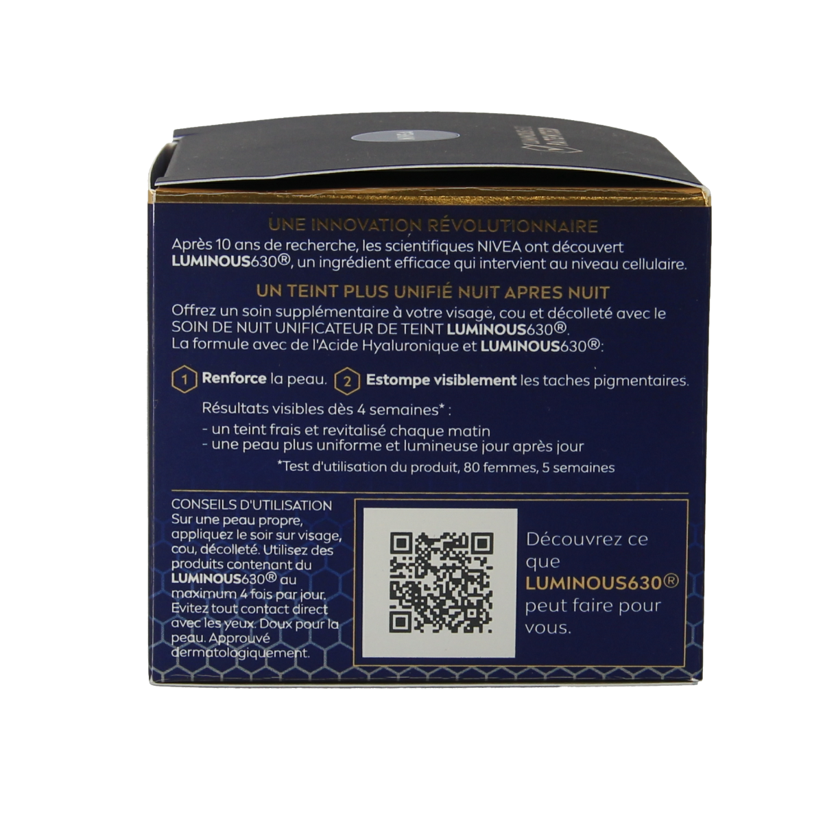 Nivea Cellular anti-spot nachtcreme in 50ml jar, facial skincare product with white cream visible in a container.