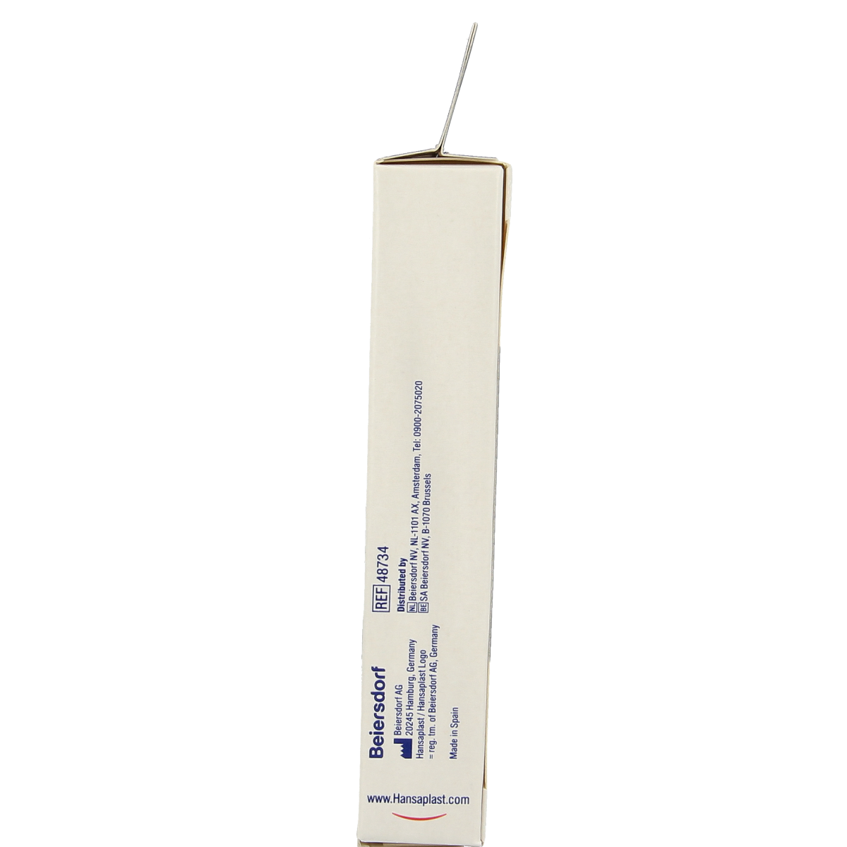 Hansaplast ultra sensitive plasters and tape pack with 8 pieces, gentle bandages for sensitive skin, displayed on a white background.