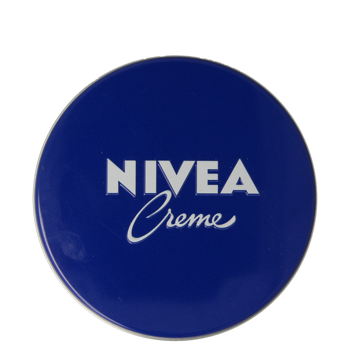 Nivea Creme jar with 150ml label, showing the Nivea brand and creamy skin moisturizer for body care.