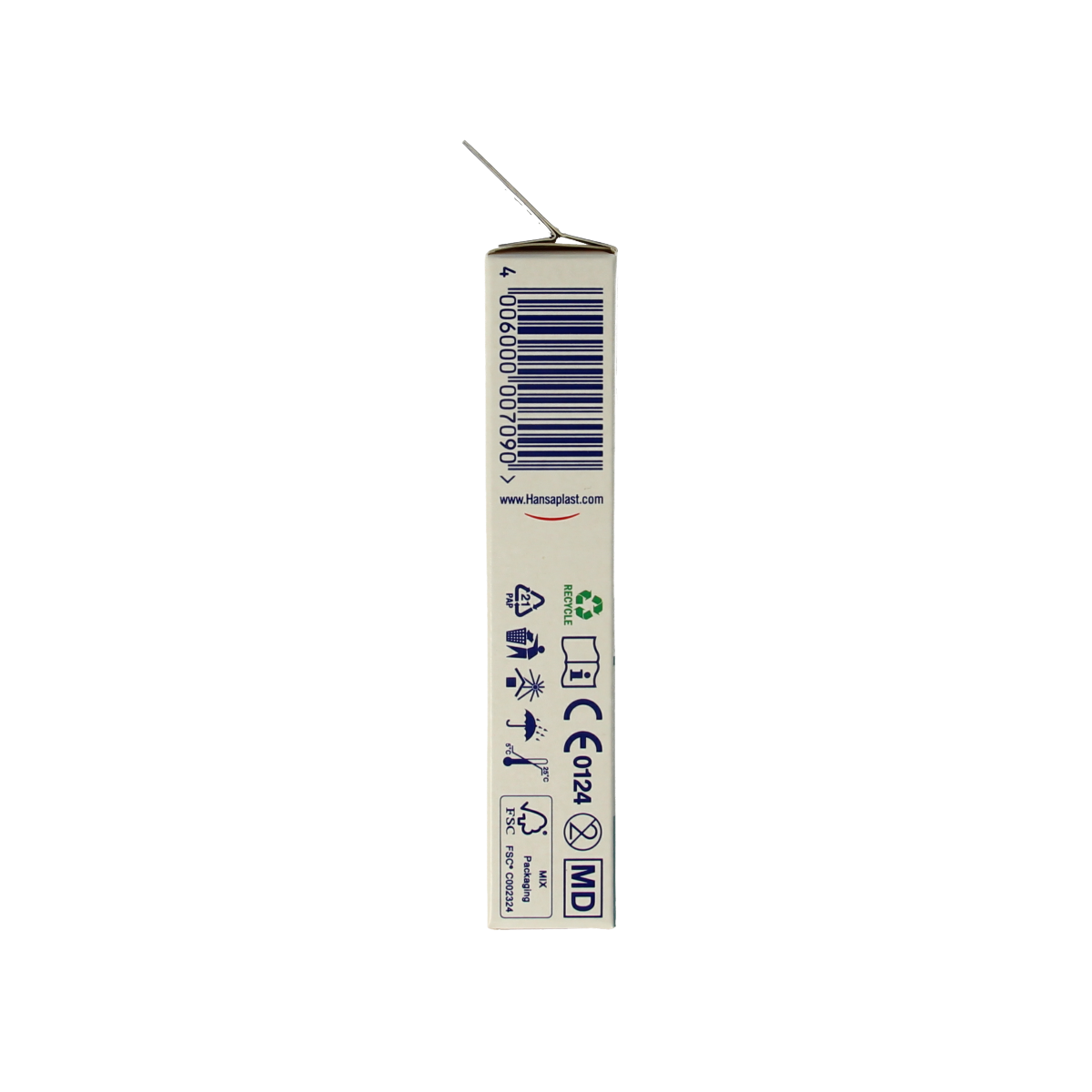 Hansaplast Second Skin Protection XL 3-pack of adhesive bandages, showing flexible waterproof plasters for wound care.