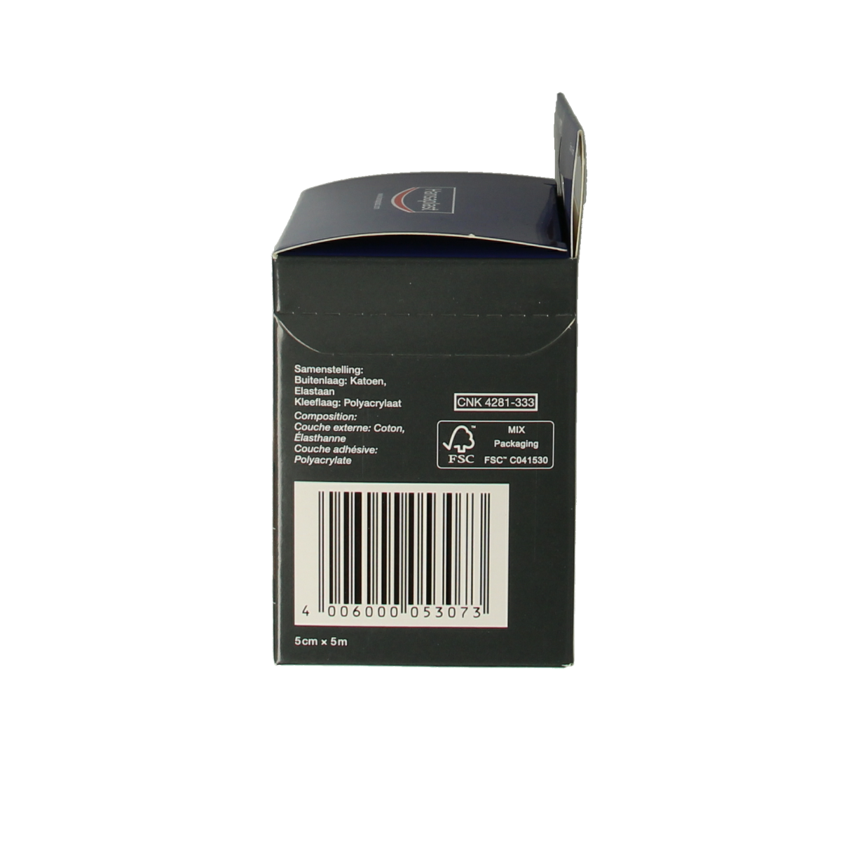 Hansaplast Kinesio tape zwart, 1 stuk, elastic sports tape for muscle support and injury prevention.