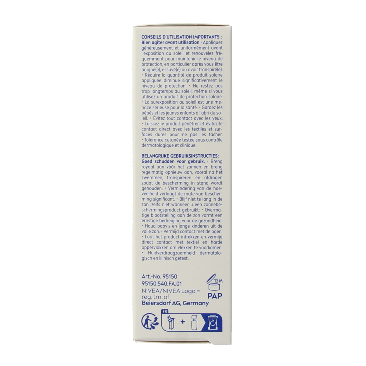 Nivea Sun face daily fluid SPF50+ in 40ml featuring lightweight, protective sun protection for the face.