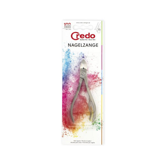 Credo 12cm manicure and pedicure nail scissors, stainless steel, professional grooming tool for precise nail trimming.