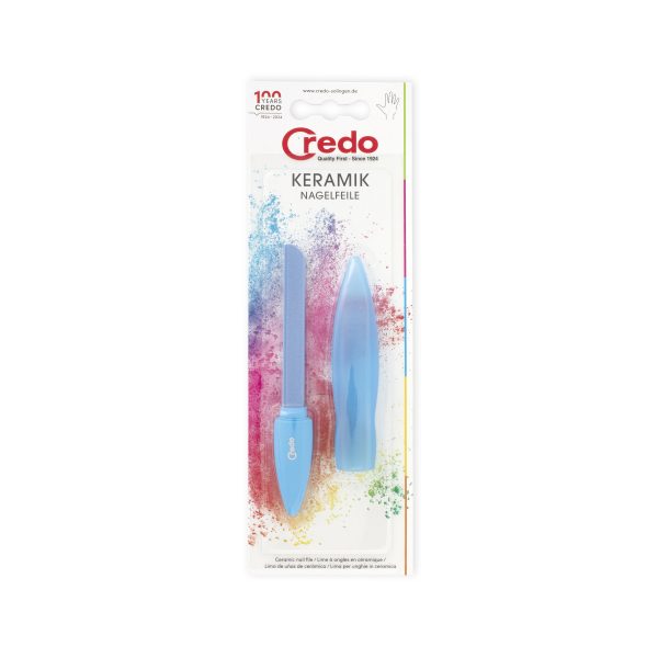 Credo Pop Art keramische nagelvijl for manicure and pedicure, ceramic nail file in a colorful pop art design.