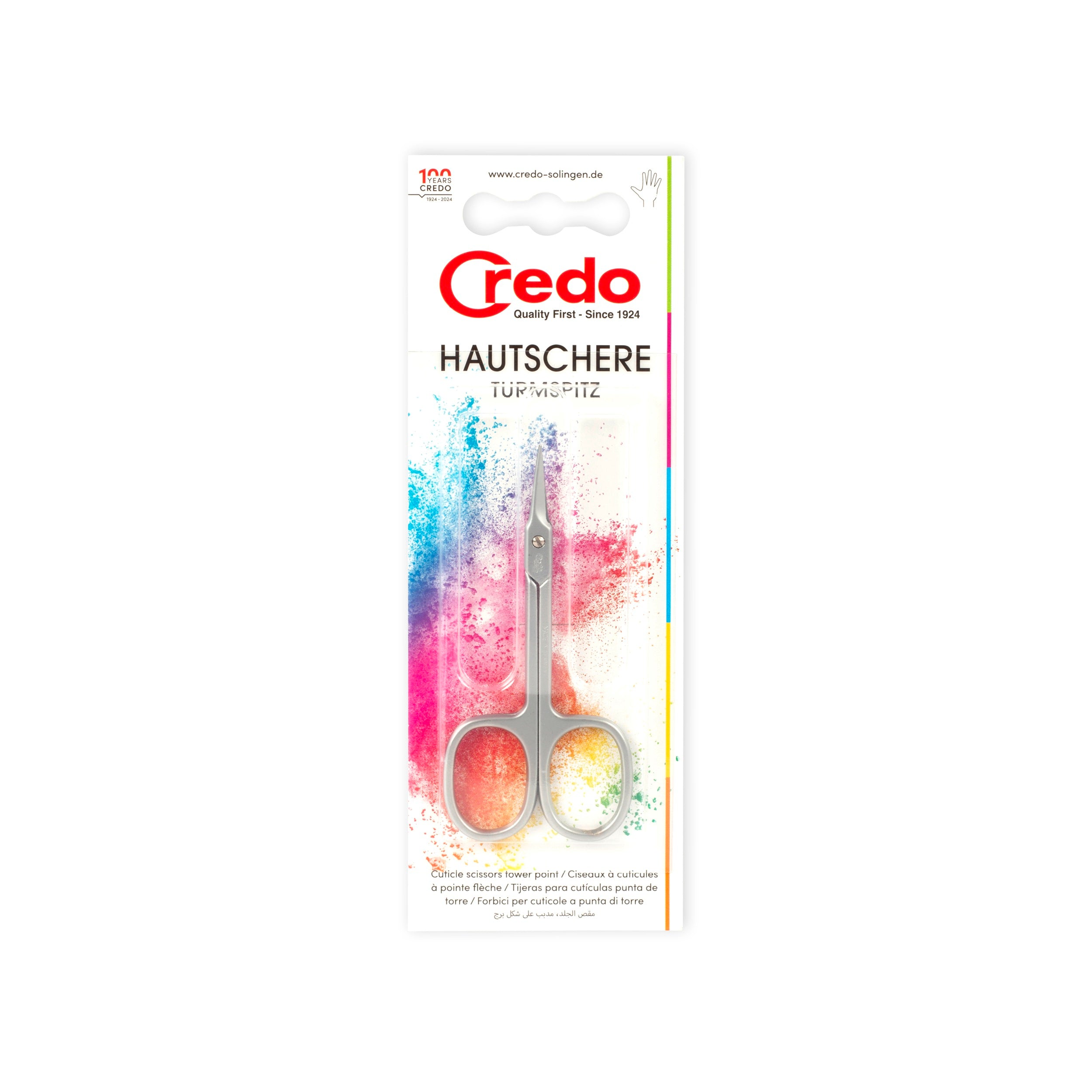 Credo staalwaren huidschaar torenspits 1.00 stuk, sharp cutting tool for leather and fabric work, made by Credo.