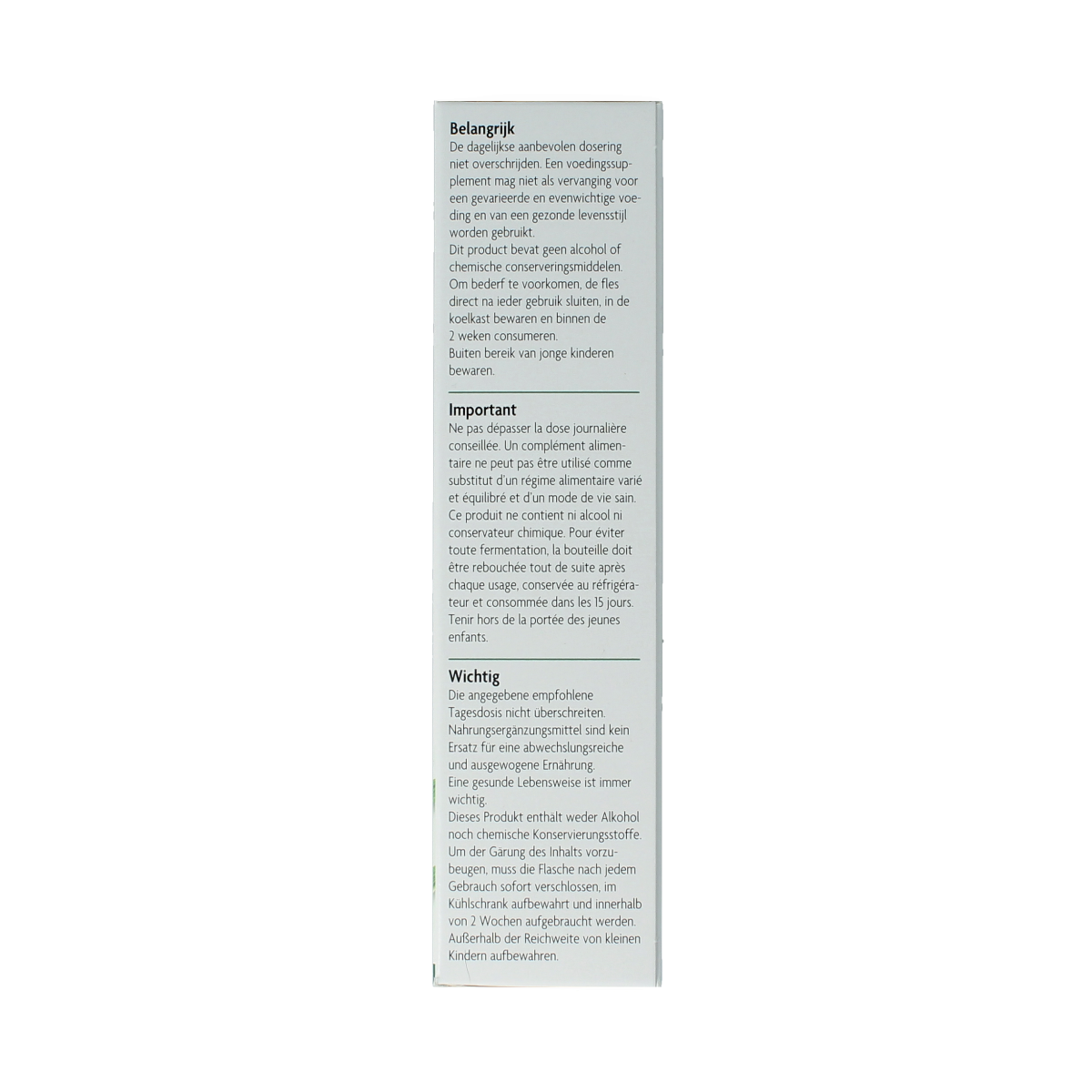 Salus Weegbreesap bio herbal preparation in a 200ml bottle, showcasing the herbal liquid product with label details.