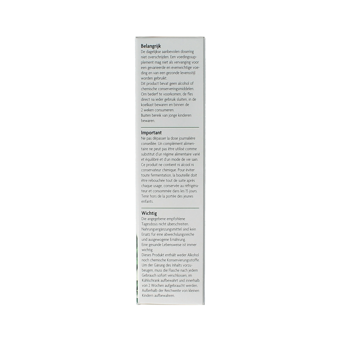 Bottle of Salus Bio Artisjokkensap herbal preparation, 200ml, with herbal ingredients and natural packaging visible.