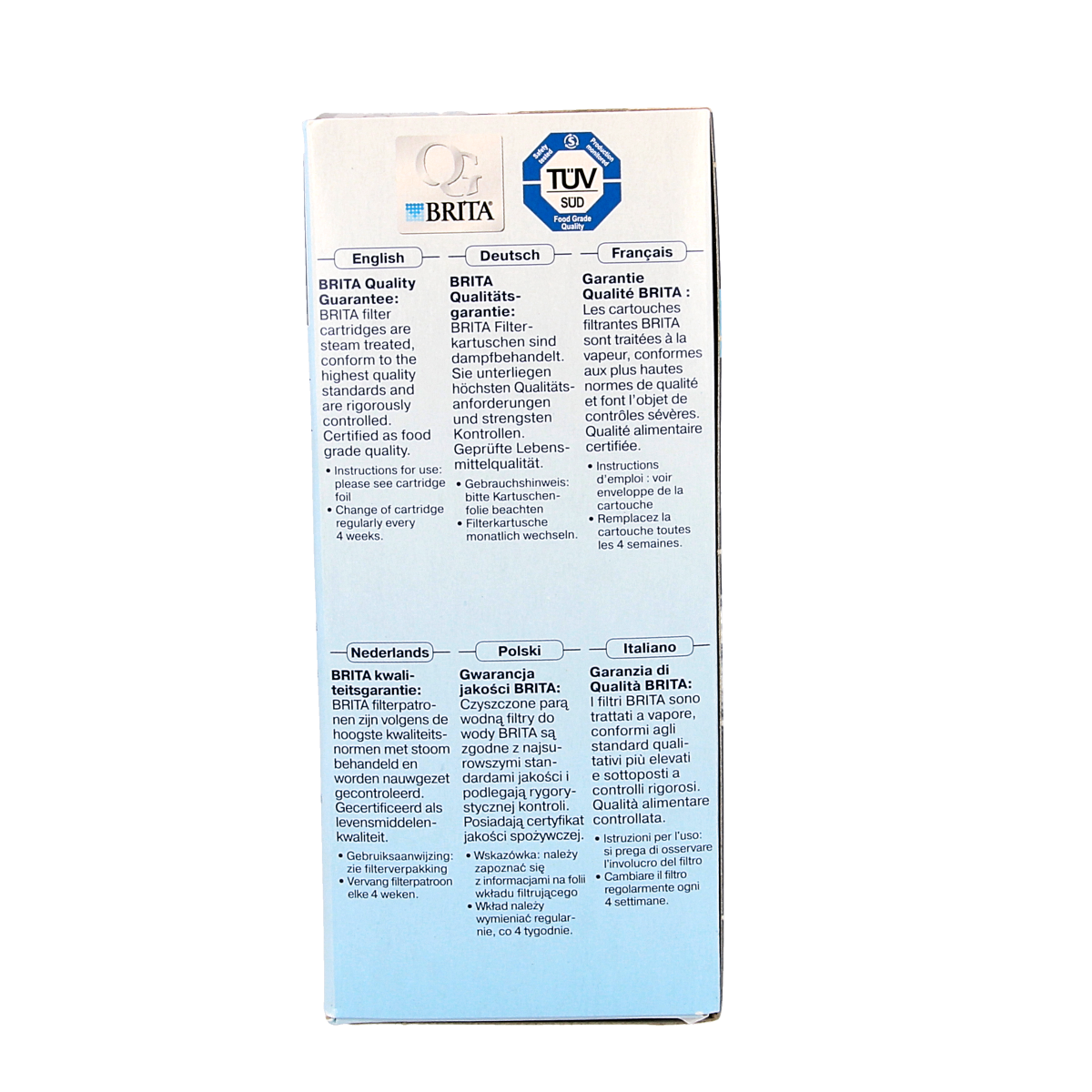 Brita water filter cartridge classic 3-pack, compatible with Brita water filters for clean, fresh-tasting water.