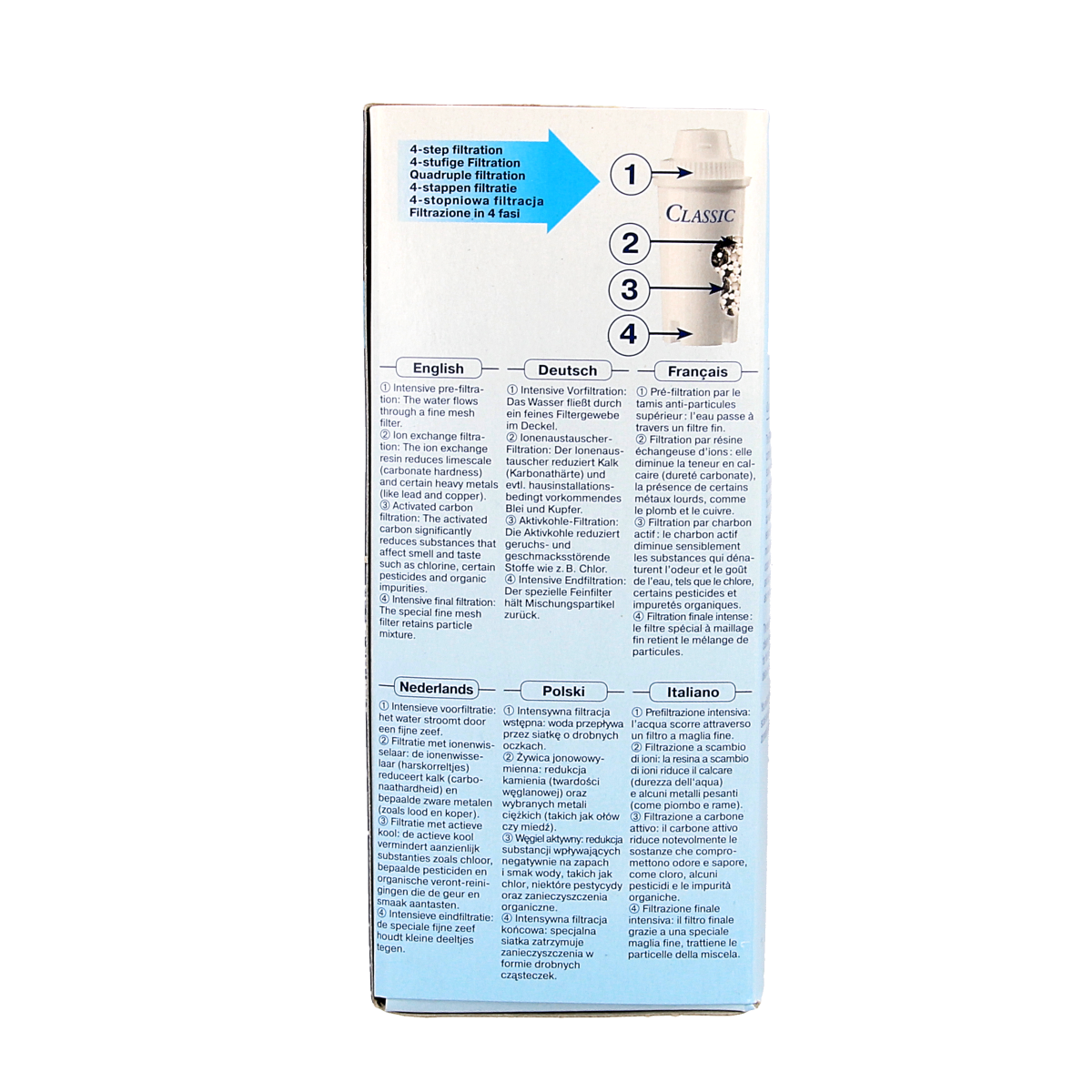 Brita water filter cartridges classic 3-pack for clean, fresh drinking water in a compact, easy-to-use water filter system.