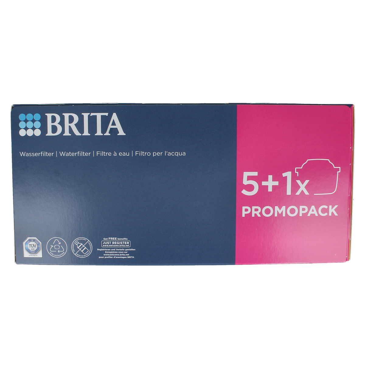Brita MAXTRA PRO Kalk Expert water filter cartridges for cooking and dining, 6-pack, with natural mineral filtration.