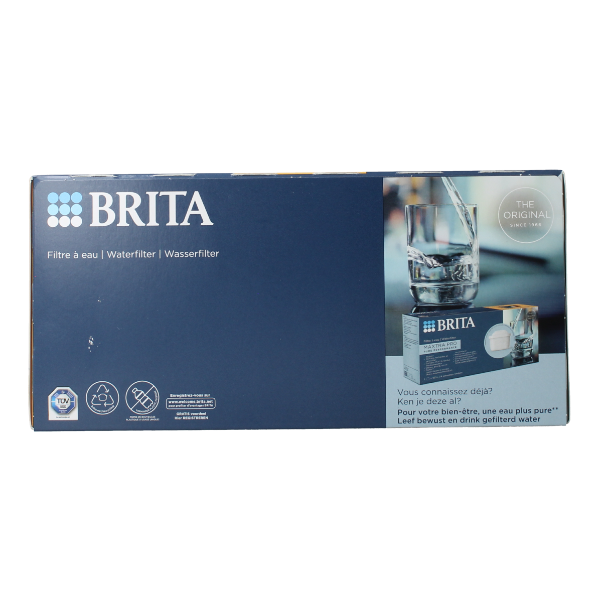 Brita MAXTRA PRO Kalk Expert water filter cartridges for cooking and dining, six-pack of replacement filters.
