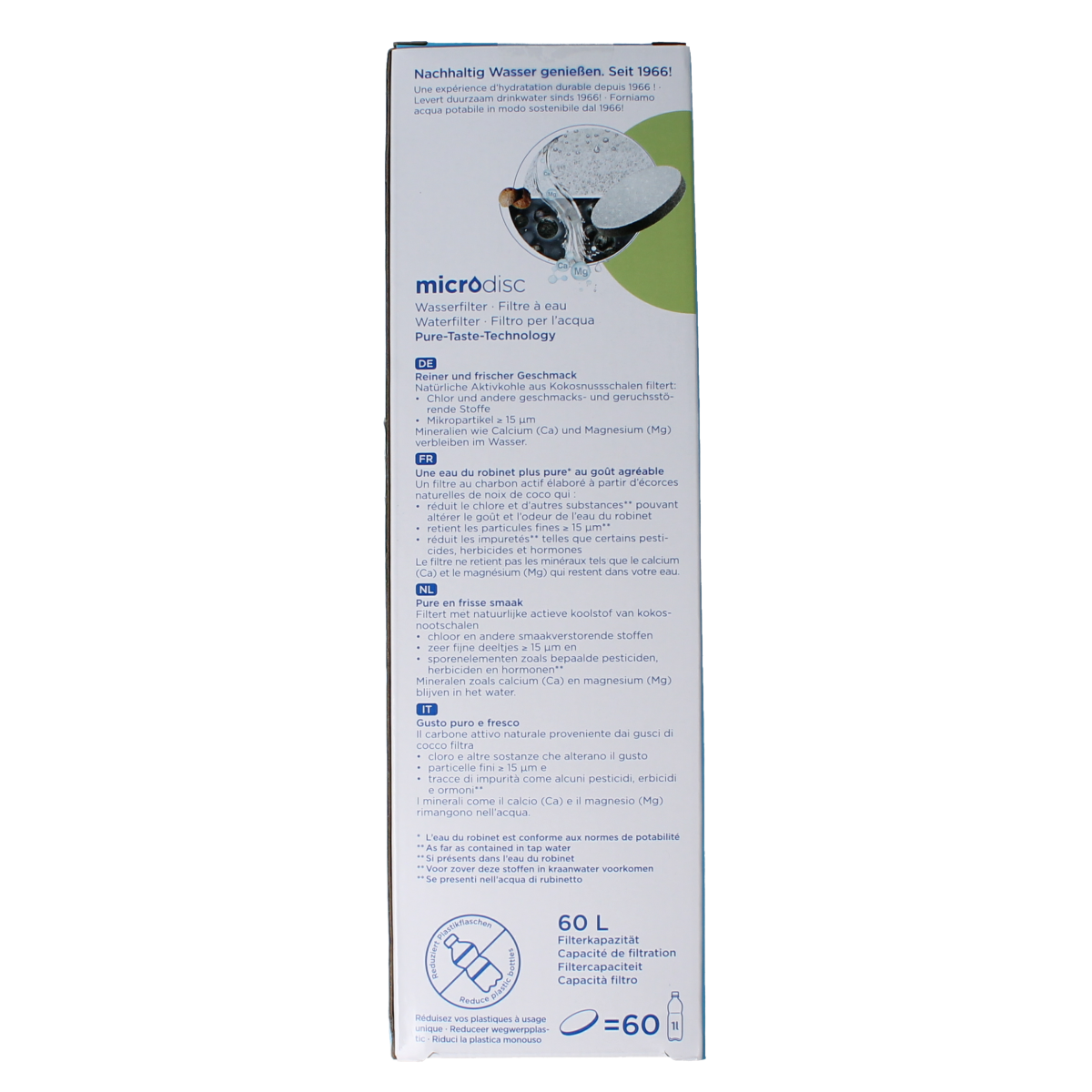 Light green Brita water filter bottles for cooking and dining, set of 3, designed for fresh, filtered drinking water.