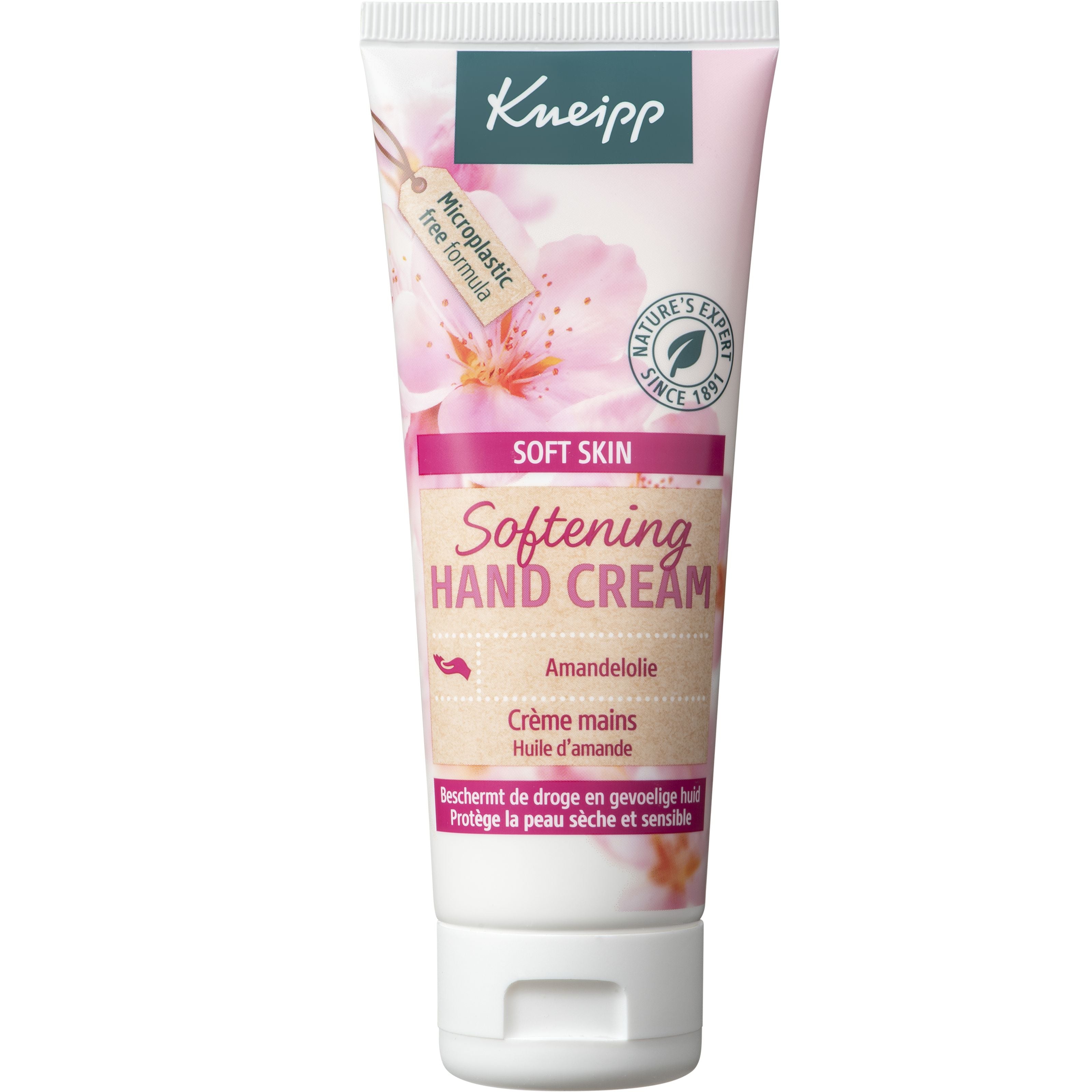 Kneipp Soft Skin Hand Cream with Amandolie in a 75ml tube, nourishing hand skincare product with almond oil.