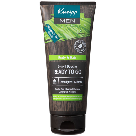 Kneipp 2-in-1 Men Douchegel & Shampoo Ready To Go 200.00 Milliliter