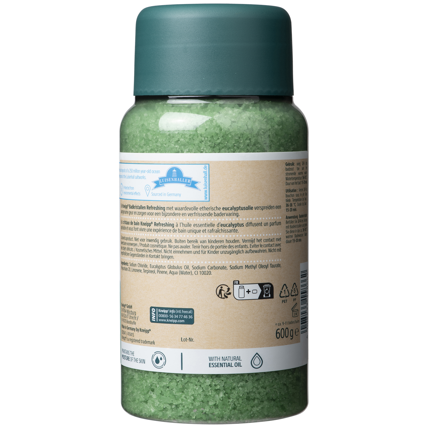 Kneipp Badkristallen Refreshing 600.00 Gram
