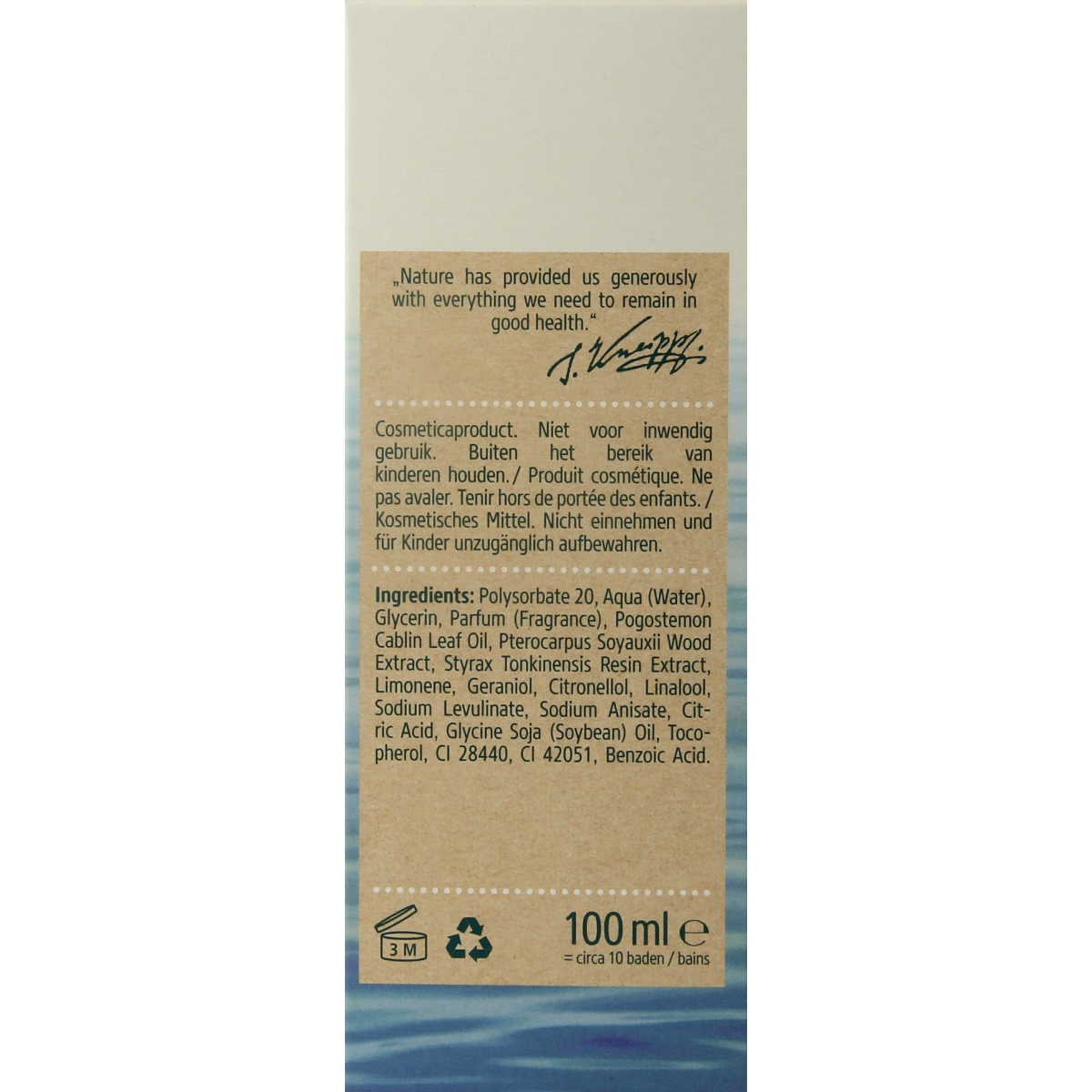 Kneipp Me Time bath and shower oil bottle, 100ml, with herbal ingredients for relaxing bathing experience