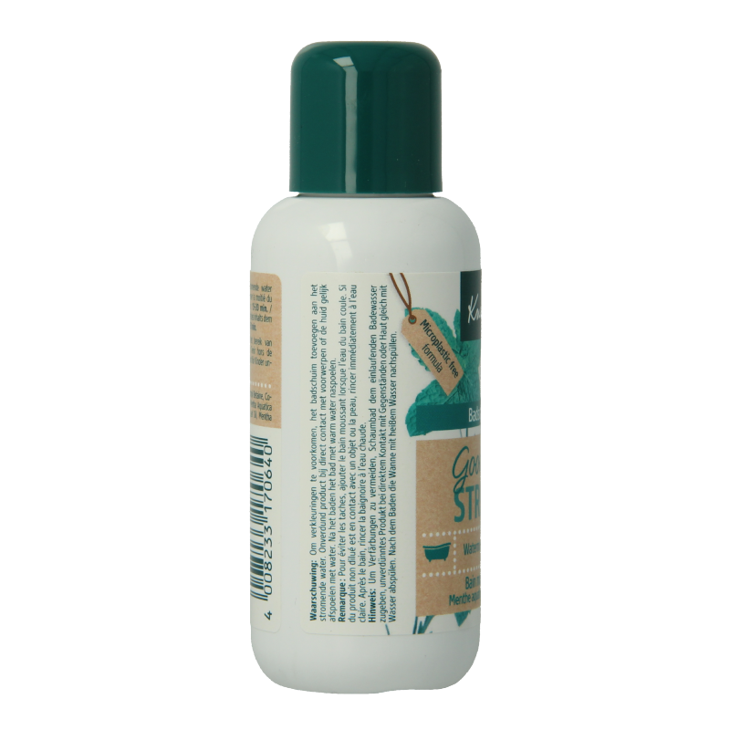 Kneipp Goodbye Stress bath and shower foam in 100ml bottle, with relaxing herbal scent and calming ingredients.