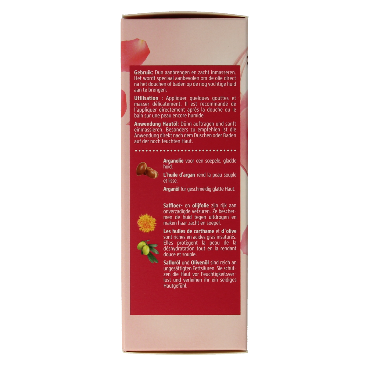 Kneipp Huidolie embrace life body oil bottle, 100ml, natural skincare product for nourishing and moisturizing the skin.
