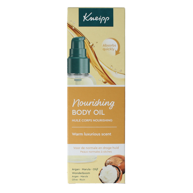 Kneipp Body Oil Beauty Secret in 100ml bottle, natural skincare product for nourishing and moisturizing the skin.