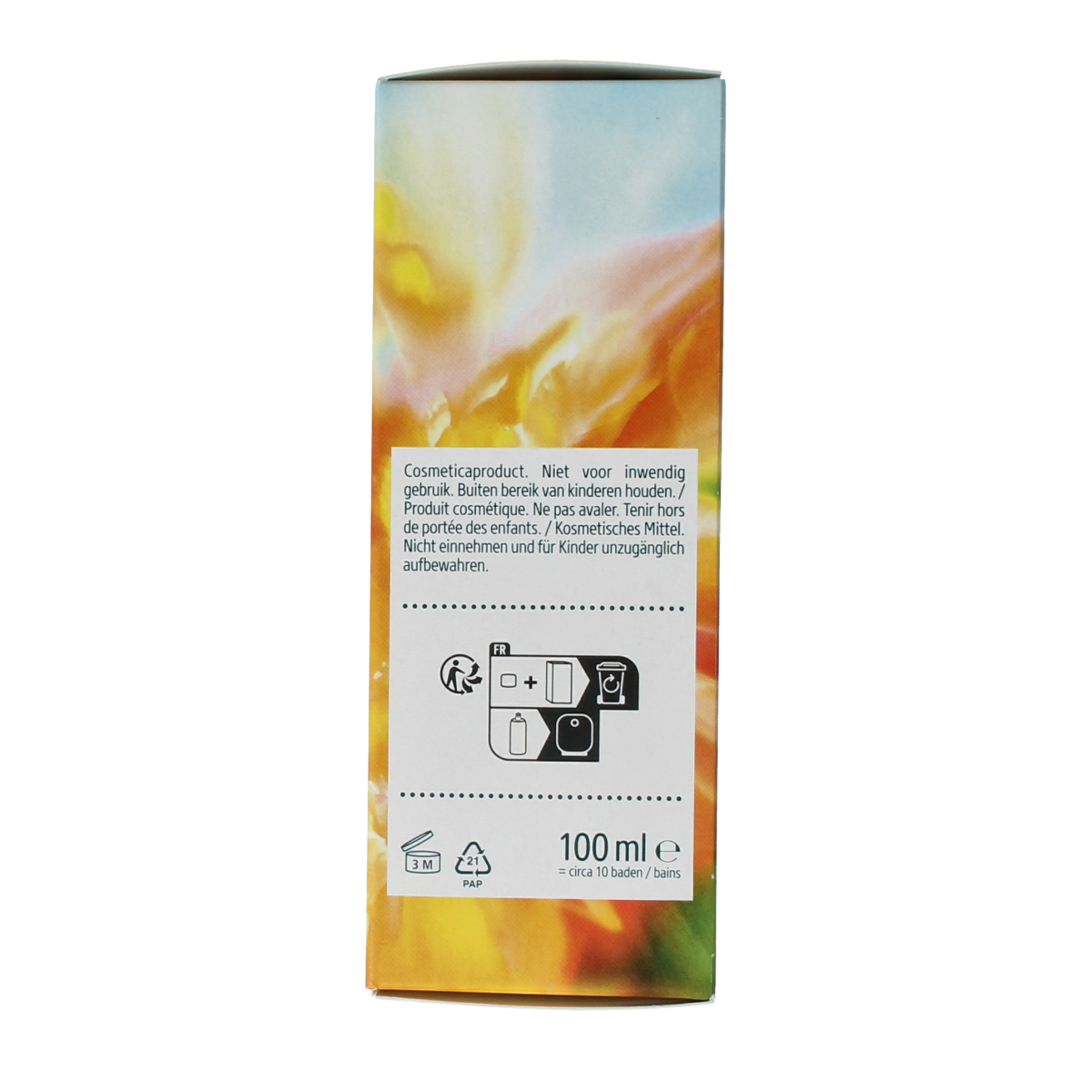 Kneipp Good Energy bath and shower oil in 100ml bottle, with herbal ingredients and vibrant label design.