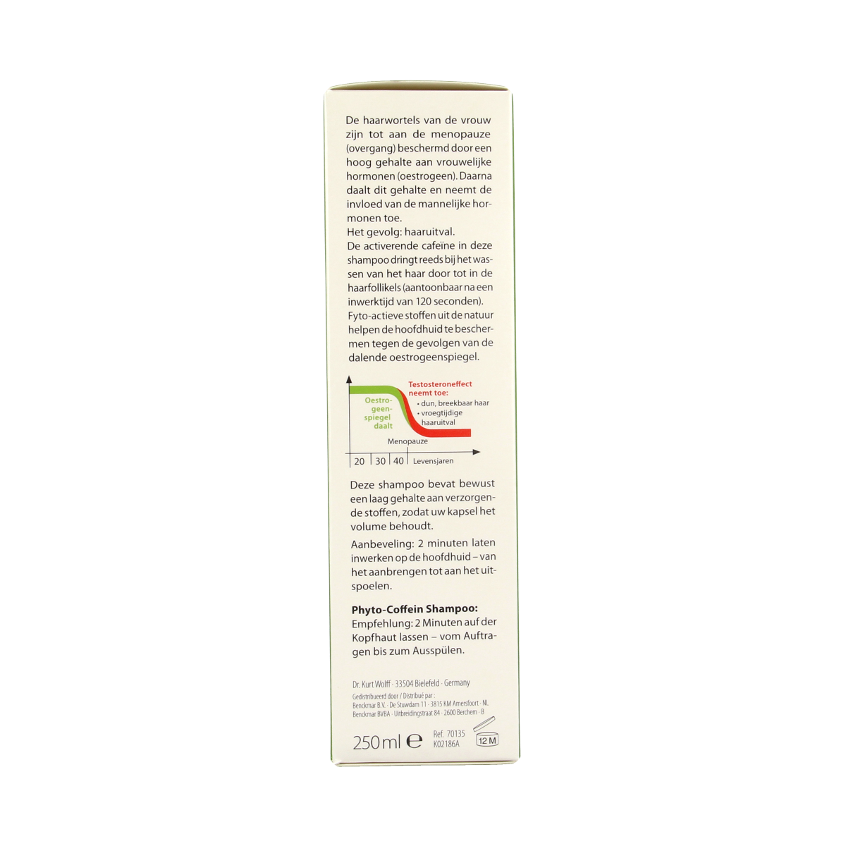 Plantur39 Caffeine shampoo for fine hair, 250ml, in a clear bottle with label, part of hair care products for thinning hair.