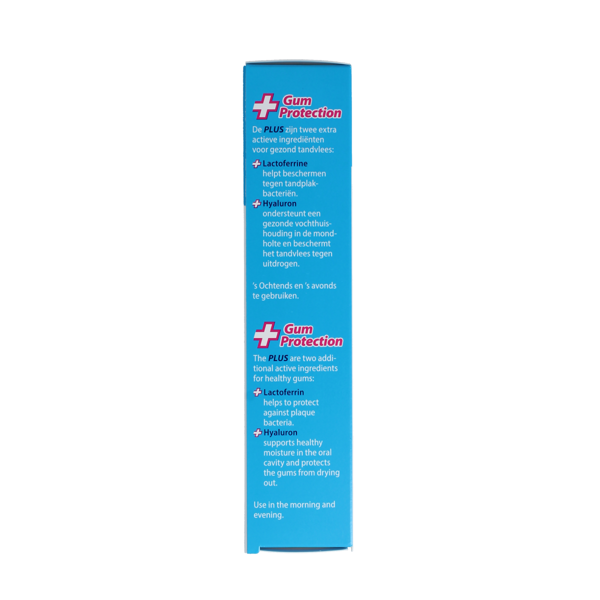 Bioniq Repair Gum Protect toothpaste in 75ml tube, featuring a white and blue design, for gum health and oral care.
