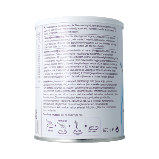 Nutridrink Neutraal poeder 670.00 Gram