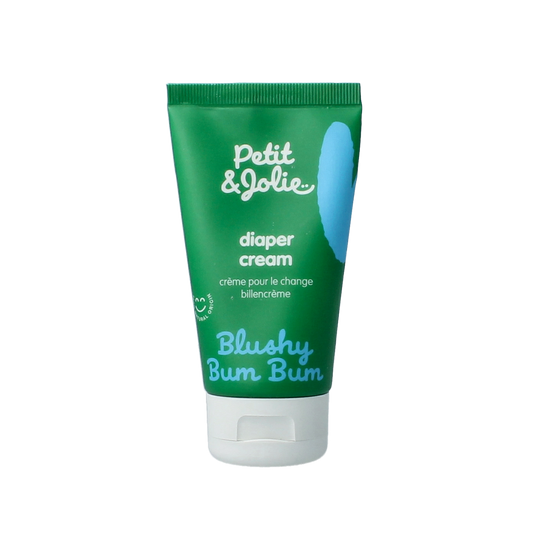 Petit et Jolie diaper cream zinc ointment in a 75ml tube for baby and toddler skin care, featuring a gentle, protective formula.