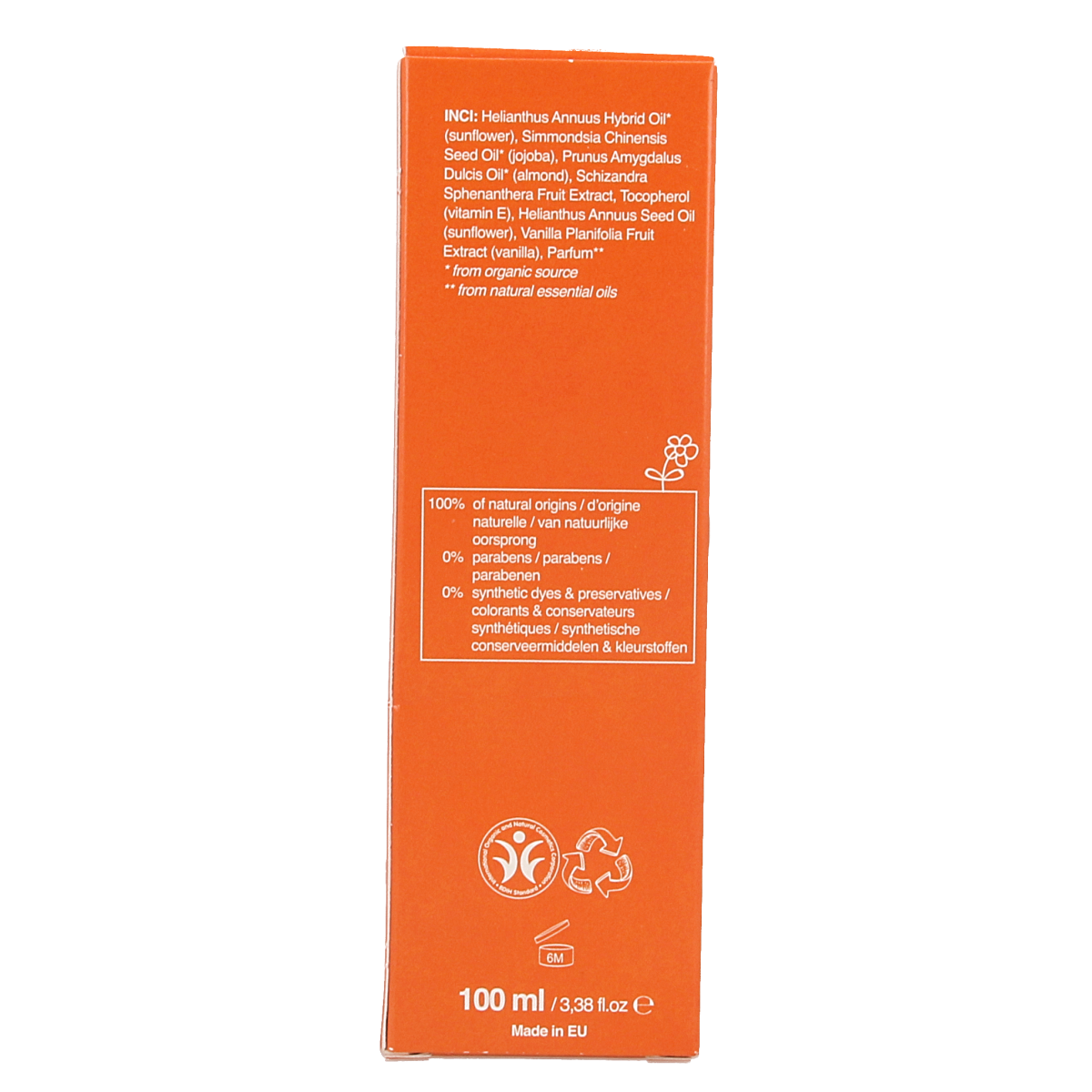 Petit et Jolie Baby massage oil bottle, 100ml, gentle skincare product for infants and toddlers in baby and toddler care.