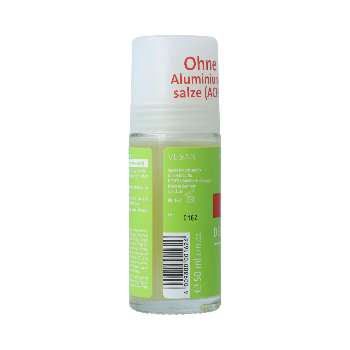 Speick Natural aktiv deo roll-on in 50ml bottle, body care product with a clear roll-on applicator and white packaging.