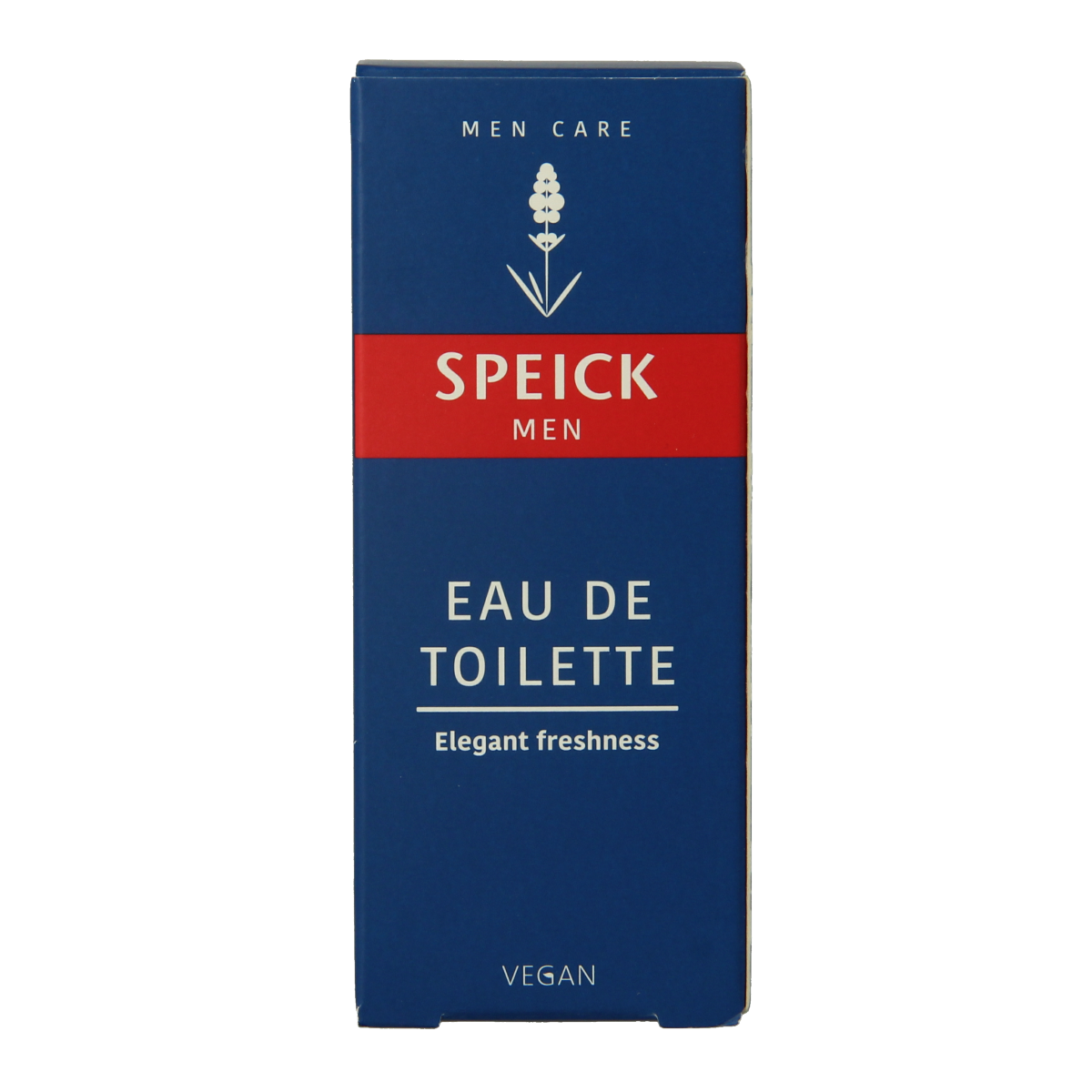 Speick Man eau de toilette bottle, 50ml, with sleek design and label showing Speick brand, displayed on a plain background.
