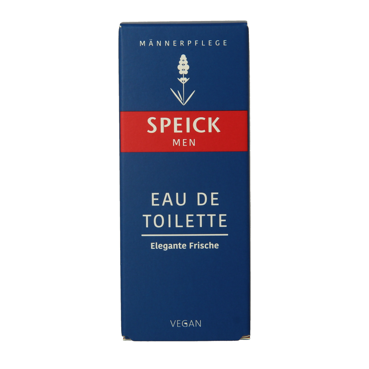 Speick Man eau de toilette 50ml bottle with sleek design, featuring the Speick brand logo and a clear glass container.