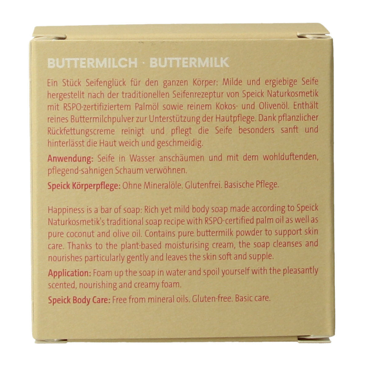 Speick Karnemelk zeep in doosje, 100g, natural soap bar with creamy texture and herbal scent, from the Speick brand.