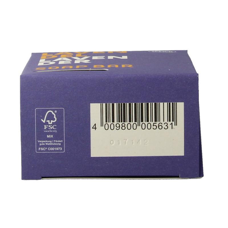 Speick lavender soap in a 100g box, natural soap with lavender scent, displayed in a white packaging.
