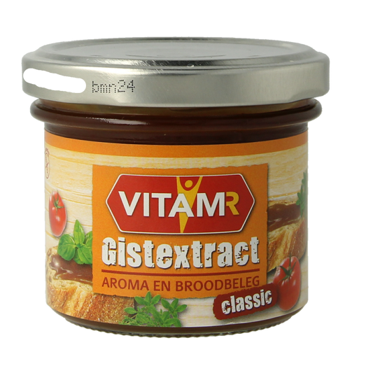 Vitam Gistextract 125g jar of seasoning and flavor enhancer, with a clear label and lid, used in cooking and food preparation.