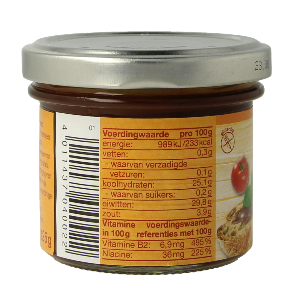 Vitam Gistextract 125g, a bottle of seasoning and flavor enhancer from Vitam, with a clear label and golden cap.