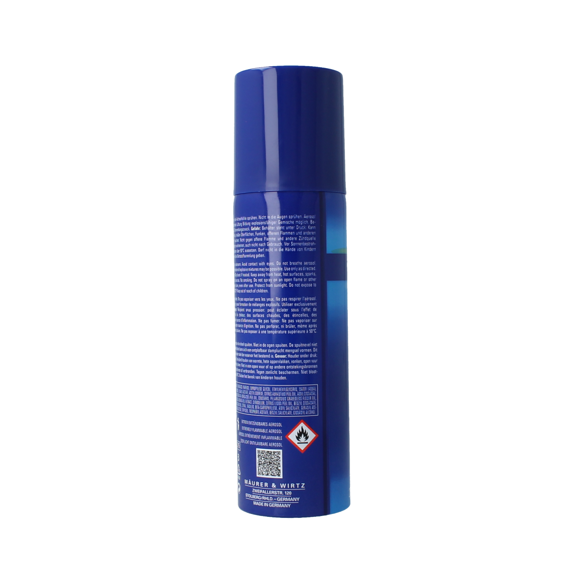 Nonchalance deodorant spray bottle, 200ml, with sleek design and spray nozzle, shown on a neutral background.