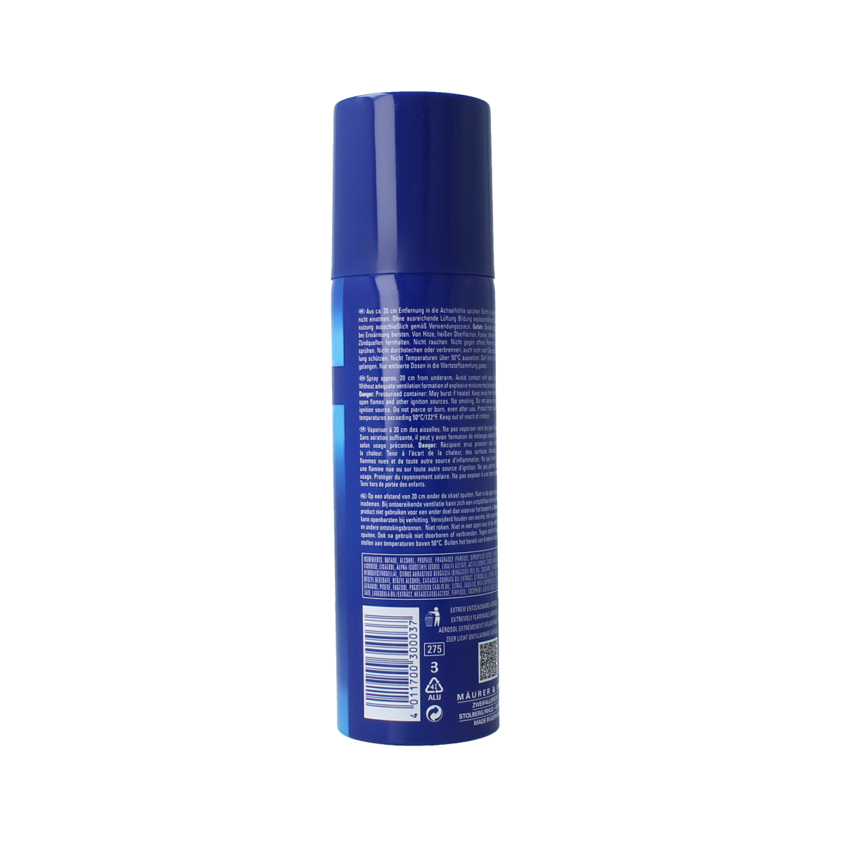 Nonchalance deodorant spray bottle, 200ml, with sleek design and spray nozzle, for fresh and odor-free feeling.