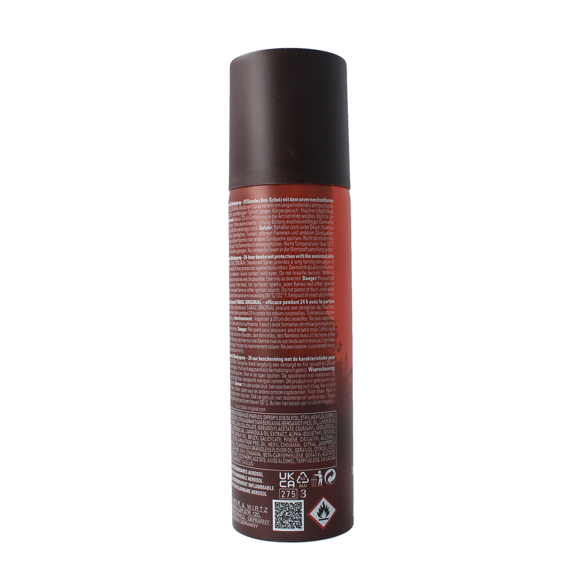 Tabac Original deodorant spray in 200ml bottle, featuring classic packaging and branding for men’s grooming.