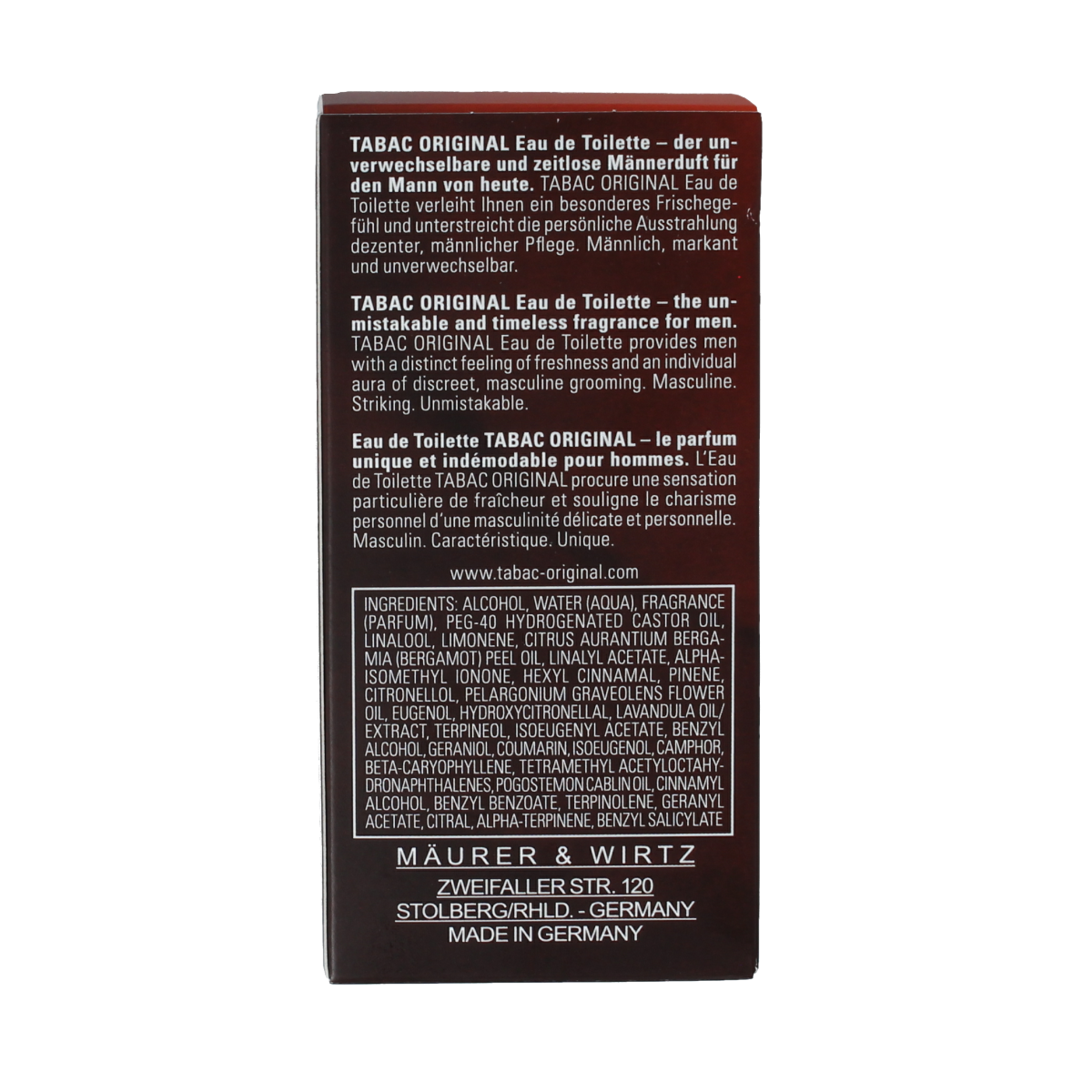 Tabac Original eau de toilette spray 30ml, featuring classic men's fragrance with a natural scent, in a sleek bottle.