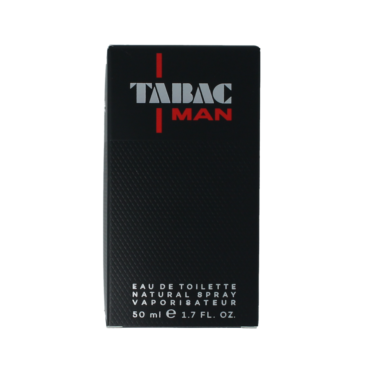 Tabac Man eau de toilette natural spray 50ml featuring a sleek bottle with a minimalist design and the Tabac brand logo.