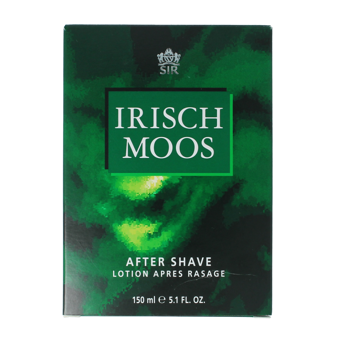 Sir Irisch Moos aftershave lotion bottle, 150ml, with classic design and branding for men's grooming and aftershave care.