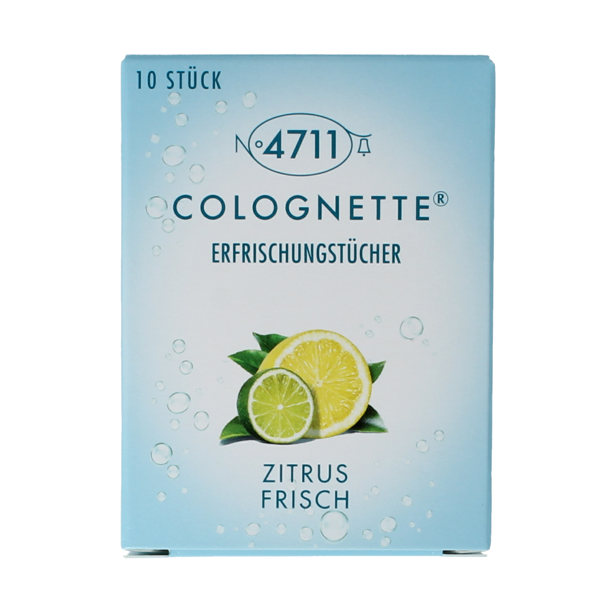 4711 Geuren tissues with lemon scent, 10 packs of 4711 colognettes, fresh and aromatic personal care product
