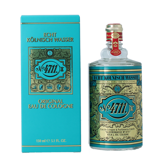 4711 Eau de Cologne Molanus bottle in folding box, 150ml, showcasing the classic glass bottle and elegant packaging.