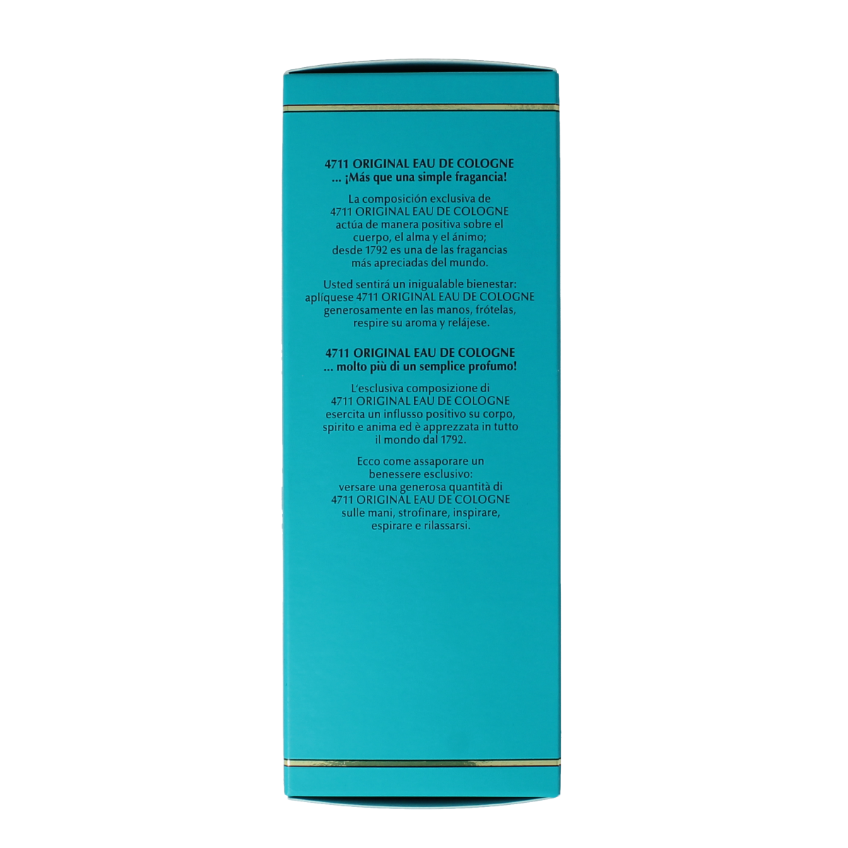 4711 Eau de Cologne Molanus bottle in folding box, 150ml, showcasing the classic fragrance bottle and packaging.
