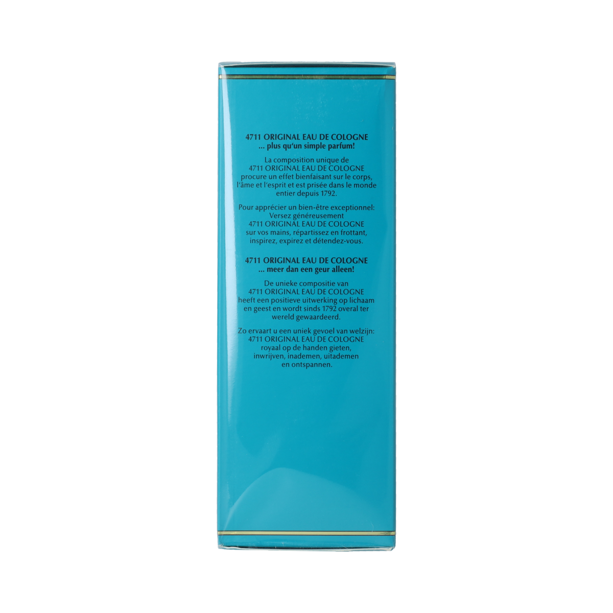 4711 Eau de cologne bottle in folding box, 200ml, with classic glass design and distinctive label.