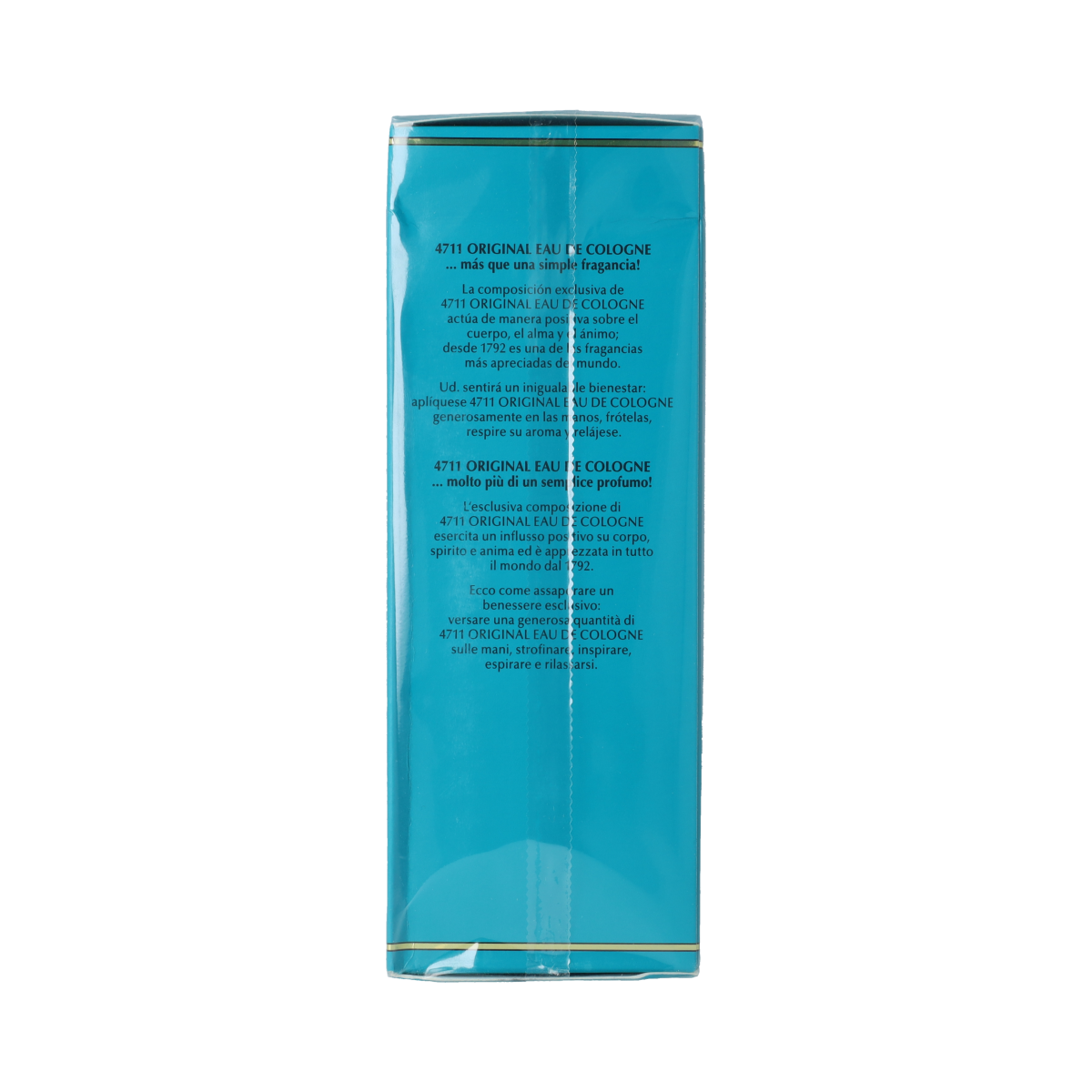 4711 Eau de Cologne bottle in folding box, 200ml, featuring classic glass design and label with brand logo.