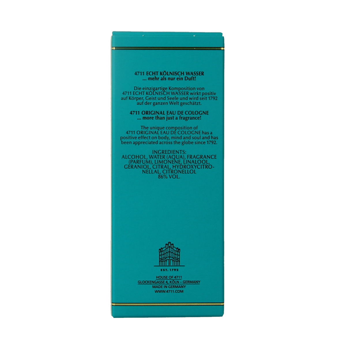 4711 Original Eau de Cologne natural spray 50 ml perfume bottle