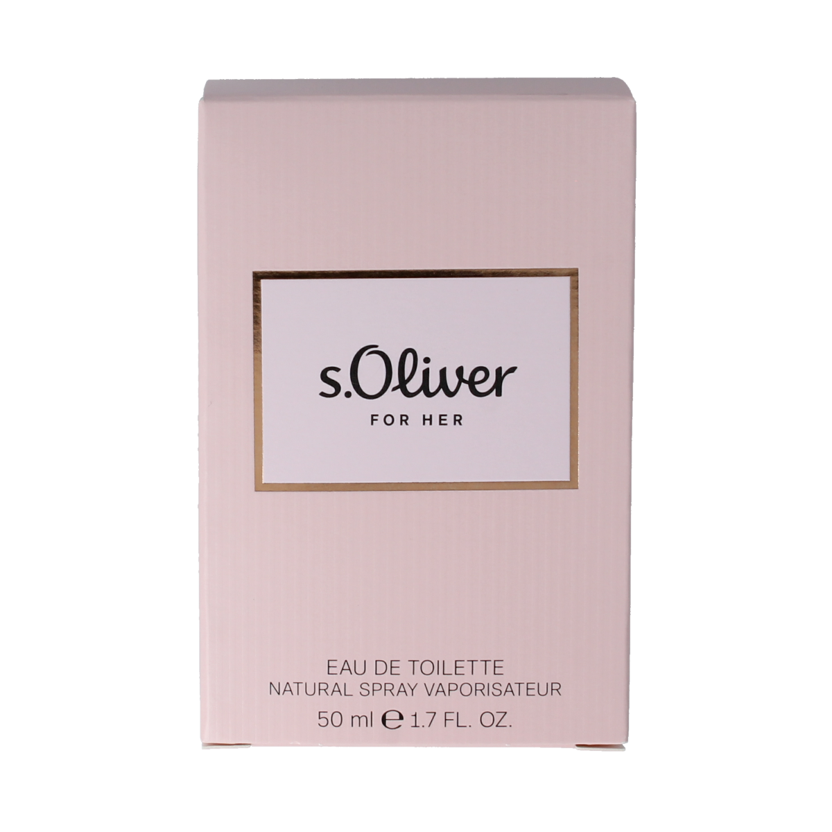 S Oliver For Her eau de toilette spray 50ml, elegant fragrance with floral and fruity notes, in a sleek perfume bottle.