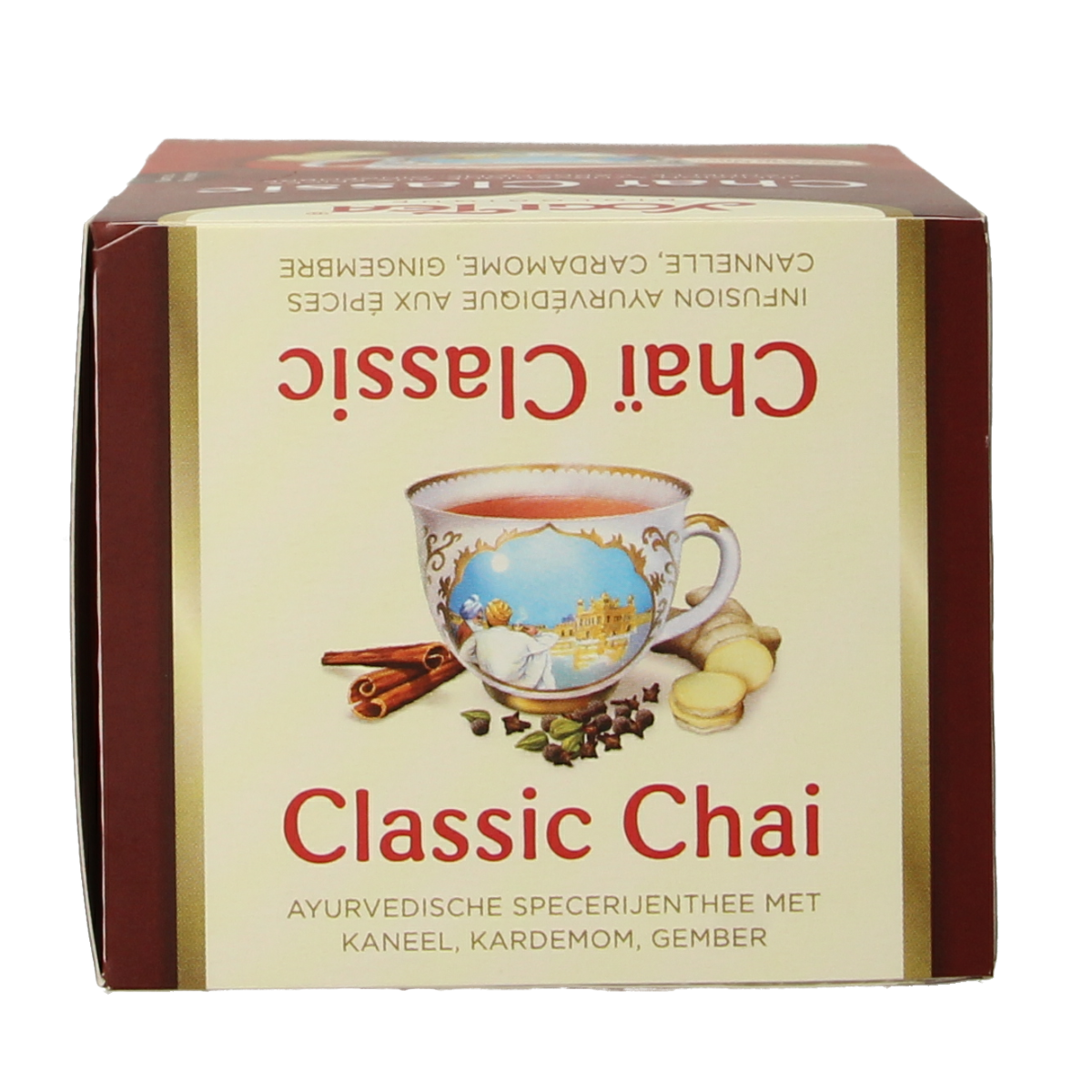 Yogi Tea Classic chai bio, 17 organic tea bags in a box, with warm spices and natural ingredients for flavorful chai.